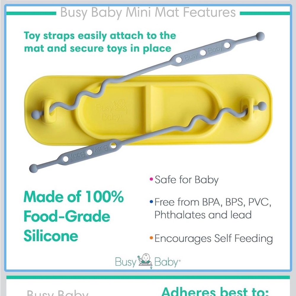 Busy Baby Mini Mat Black - Picture 4 of 4